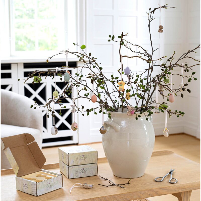 Klarborg Dyrebarn påskepynt 4 stk vår 2024