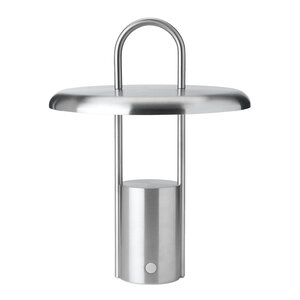 Stelton Pier LED-lampe, portabel 25 cm steel