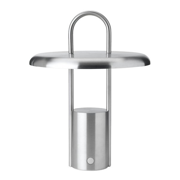 Stelton Pier LED-lampe, portabel 25 cm steel