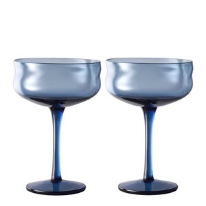 Paveau Swirl Coupe-cocktail glass 26 cl 2 stk Midnight
