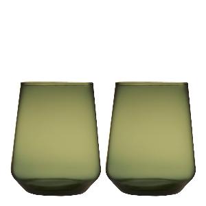 iittala Essence vannglass 35 cl 2 stk mosegrønn