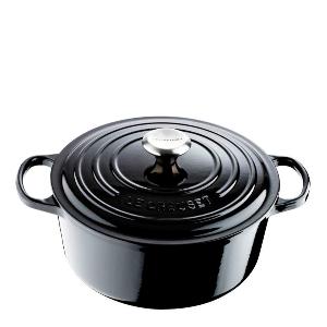 Le Creuset Signature støpejernsgryte rund 28 cm 6,7L black