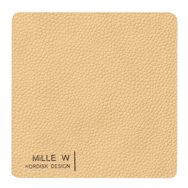 MiLLE W NORDISK DESIGN Rektanguler glassbrikke 10x10 cm beige