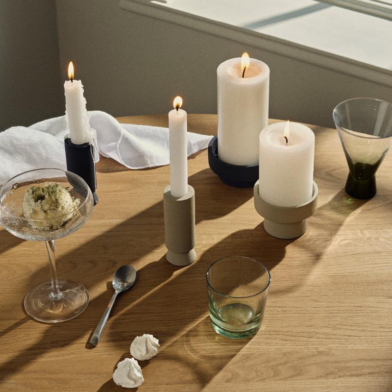 Broste Copenhagen Anker lysestake 8x6 cm sand 