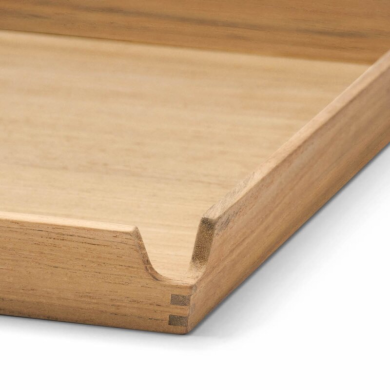 LIND DNA Airy teak brett 18x18 cm Oyster White