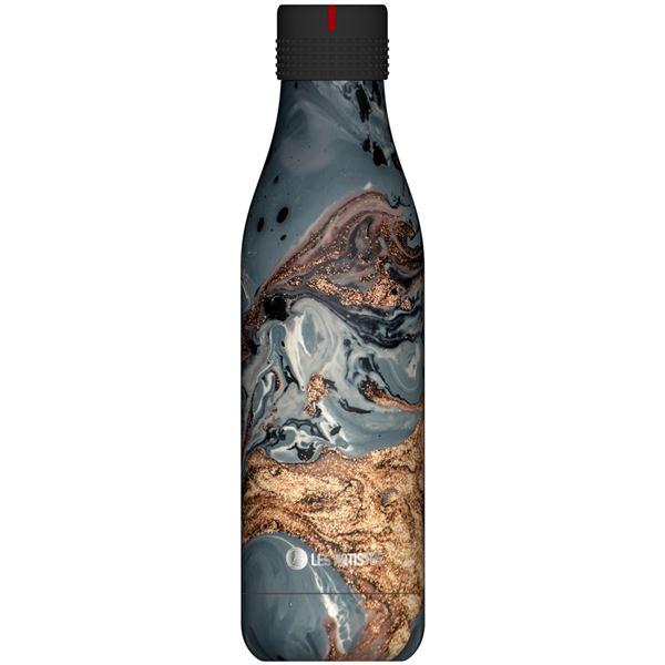 Les Artistes – Bottle Up Design termoflaske 0,5L grå/gull