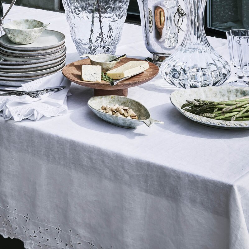 Lene Bjerre Anglaise duk 320x140 cm hvit