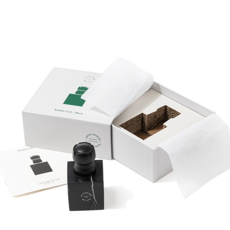 L-atelier du vin Champagnekorkstopper svart