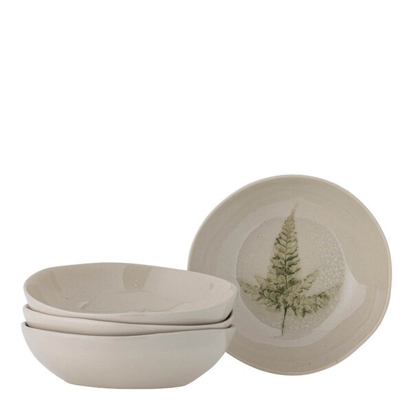 Bloomingville Bea dyp tallerken 21 cm 4 stk planter