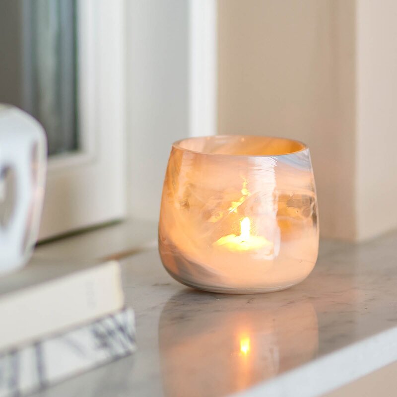 Bloomingville Lyslykt Imran 10x9 cm grå