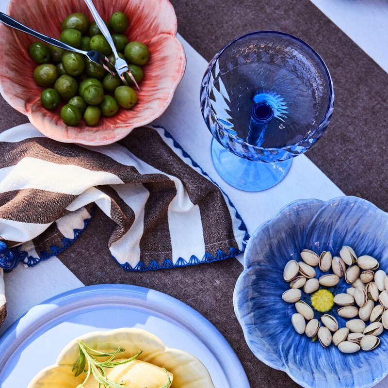 ByOn Poppy valmue skål M 18x6,5 cm rød