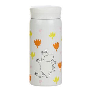Moomin Mummi termokopp 20 cl blomster hvit