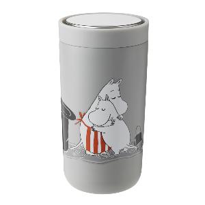 Stelton Moomin To Go Click kopp 20 cl soft light grey
