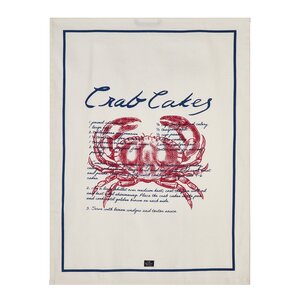 Lexington Crab cake kjøkkenhåndkle 70x50 cm hvit/blå