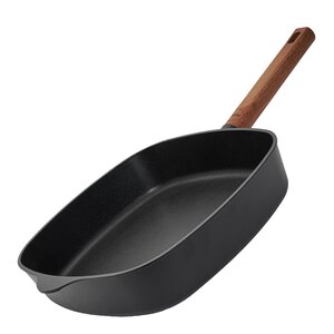 Woll ECO Logic QXR stekepanne firkantet 28 cm fast trehåndtak