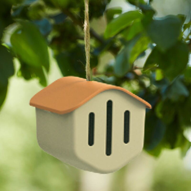 Point Virgule Sommerfuglhus 14 cm beige terrakotta