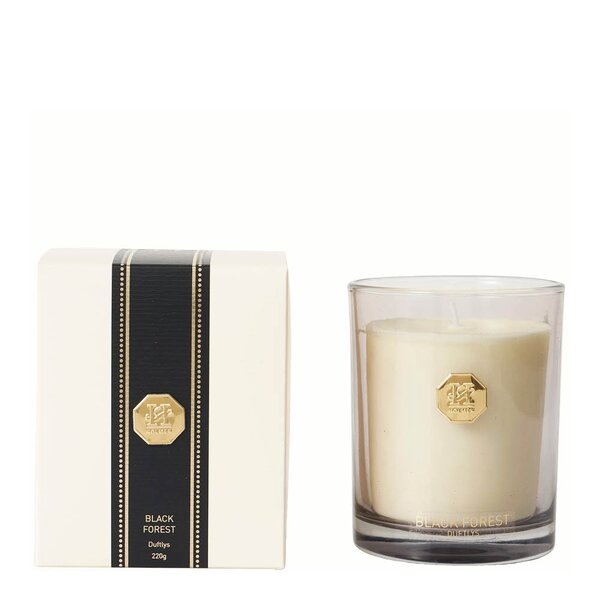 Holmen Treviso duftlys Black Forest 8,5x10,5 cm hvit