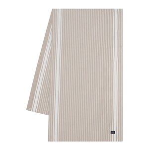 Lexington Icons stripete oxfordløper 50x250 cm beige/hvit