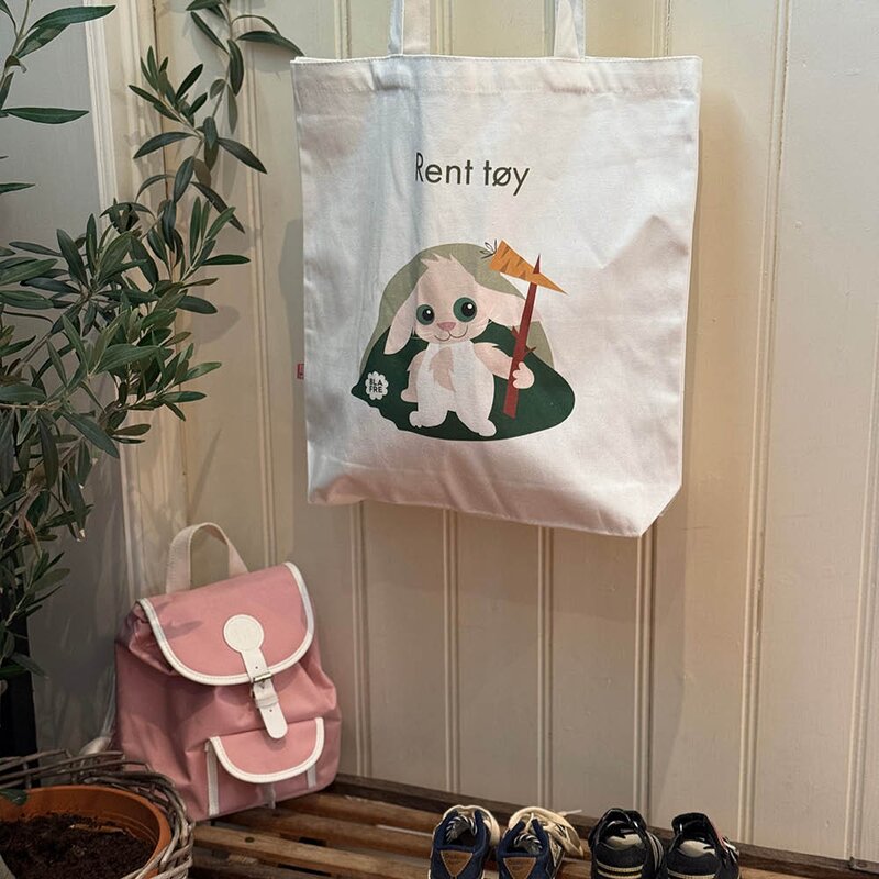 Blafre Tøynett "Rent tøy" Beige/grønn