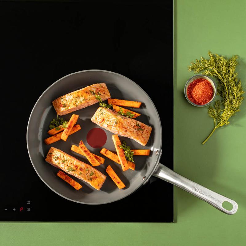 Tefal Renew+ stekepanne 28 cm grå