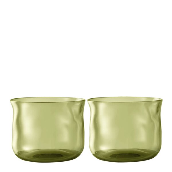 Paveau Swirl tumbler glass small 24 cl 2 stk Moss