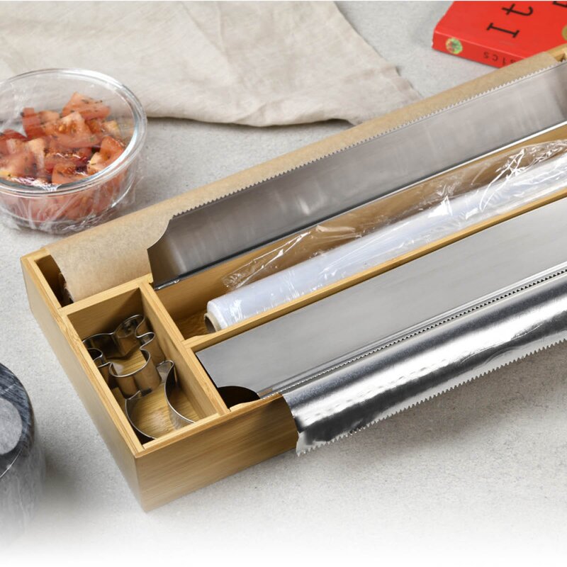 Kesper Foliedispenser 42x19x5,4 cm bambus