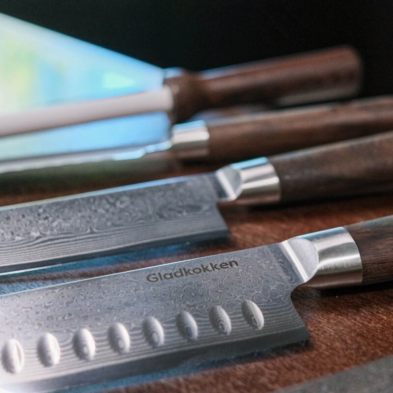Gladkokken Damascus kokkekniv 30 cm