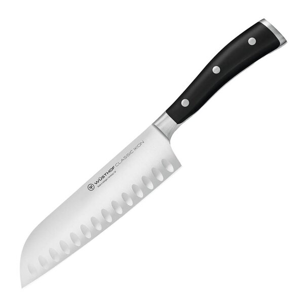 Wüsthof Classic Ikon Santokukniv Svart 17 cm