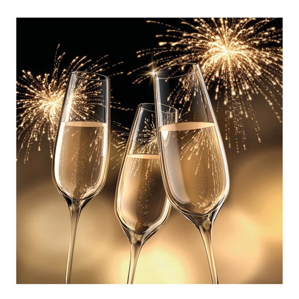 Ambiente Serviett 16,5x16,5 cm Celebration Gold