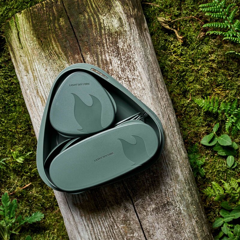 Light My Fire LunchKit 2.0 matbokssett 6 deler sagegreen