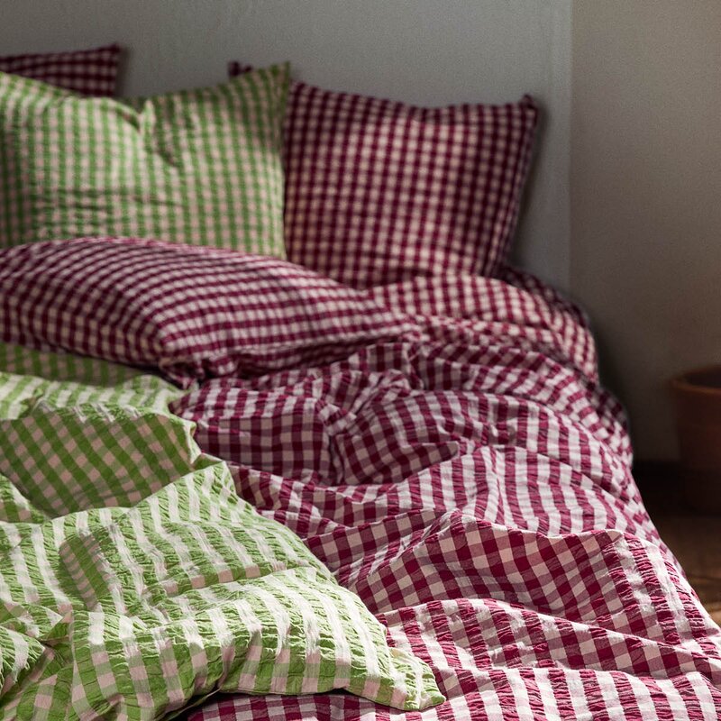 Juna Bæk&Bølge sengetøy 200x220 cm plomme/rosa