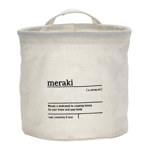 Meraki Oppbevaringskurv 15x15 cm hvit