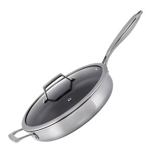 Haws Santo sautépanne m/lokk 28 cm stål/svart
