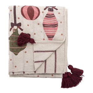 Bloomingville Ornamentia pledd 160x130 cm multi