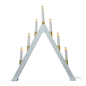 Aneta Lighting Halland adventsstake 59 cm hvit