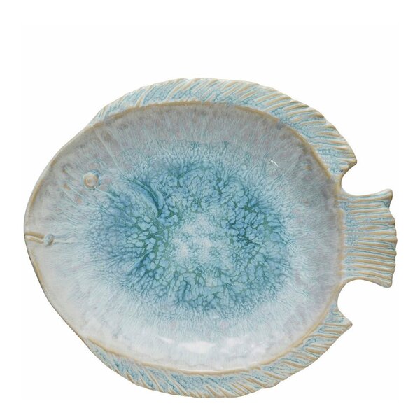 Lene Bjerre - Marinelle serveringsfat fisk 30 cm blå