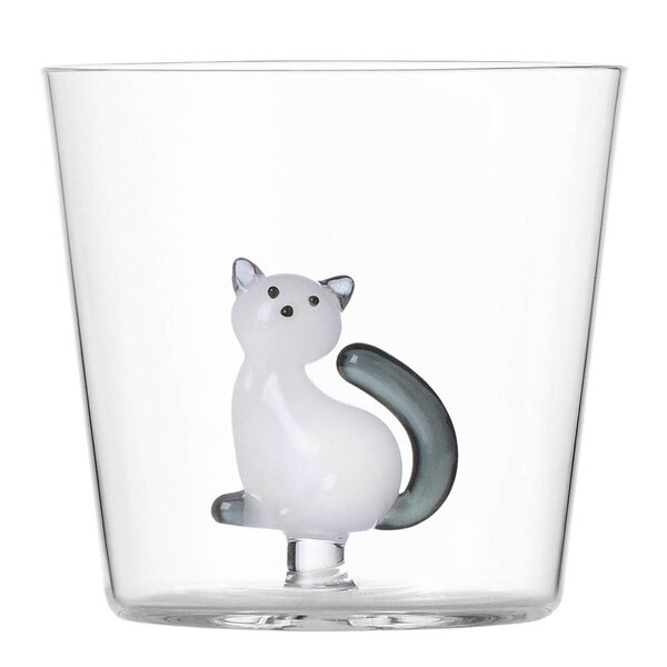 Ichendorf Milano Tabby Cat vannglass 35 cl katt grå hale