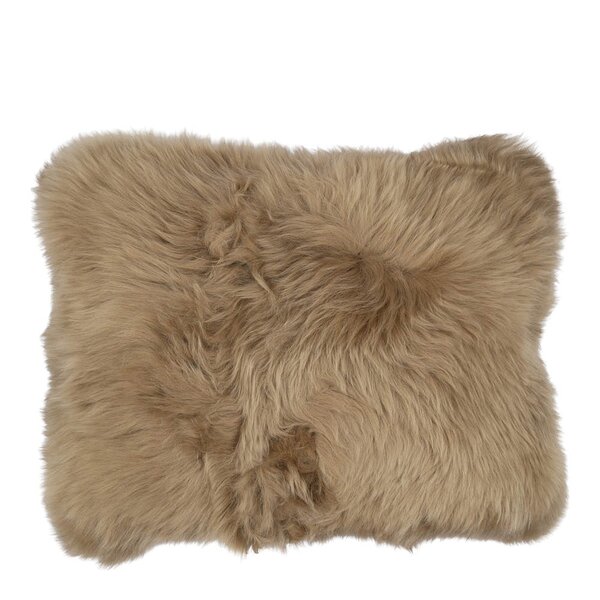 Natures collection A/S Pute new zealand lang ull 35x45 cm taupe