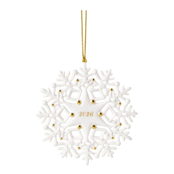 Villeroy & Boch Christmas Classic ornament snøflak 2026 gull