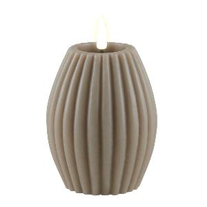 DeluxeHomeart Stripe LED kubbelys 10x7,5cm sand