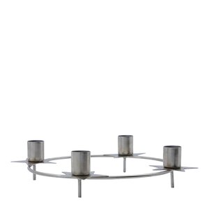 House Doctor Stage lysestake i jern 24 cm sølv