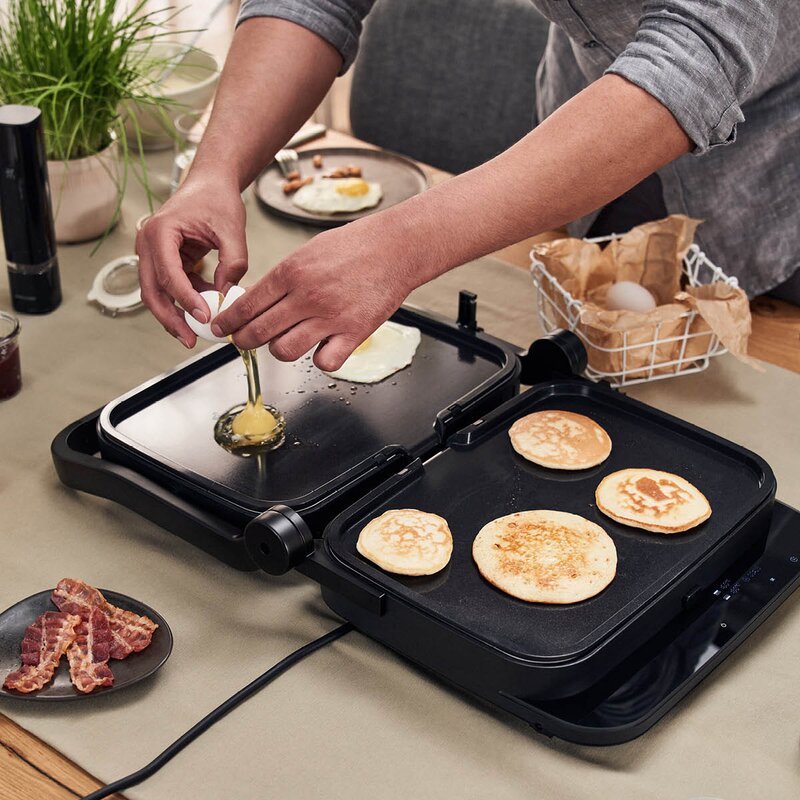 Zwilling Enfinigy steke-teppanyaki plate til bordgrill 24,5x34,5 cm svart