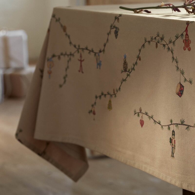 Kähler Hammershøi Christmas duk 150x270 cm sand