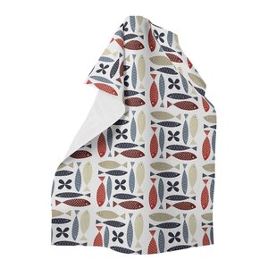 Arvidssons Textil Fina fisken kjøkkenhåndkle blå