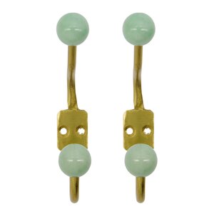 House Doctor Ball knagg 13x2x7 cm 2 stk aqua