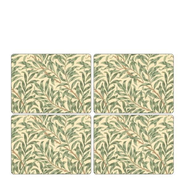 Morris & Co Willow Bough bordbrikke 30x40 cm 4 stk grønn
