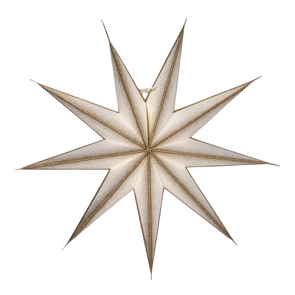 House Doctor 9 Point adventsstjerne 45 cm off-white champagne