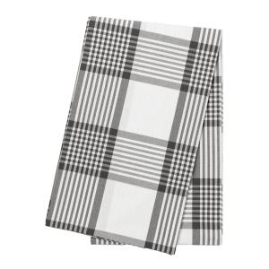 By Mogensen Duk 140x140 cm large checks hvit