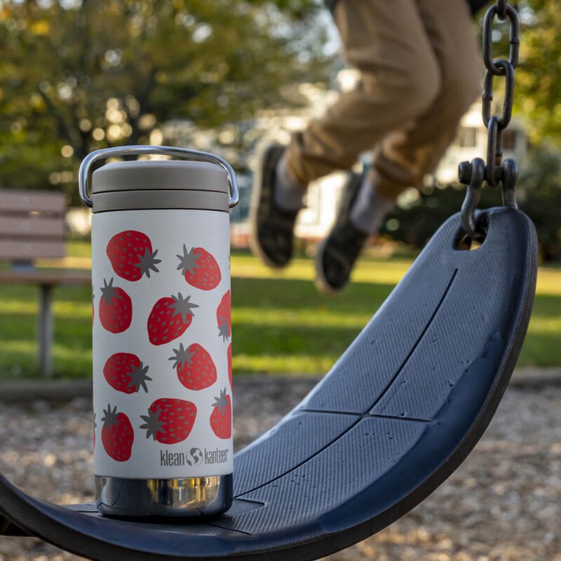 Klean Kanteen TKWide termokopp 35 cl med skrulokk Strawberries