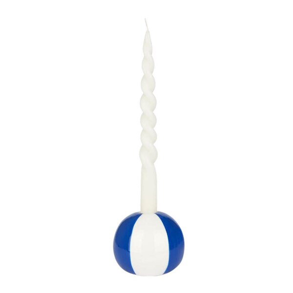 Balvi Floats lysestake 8 cm Beachball blå